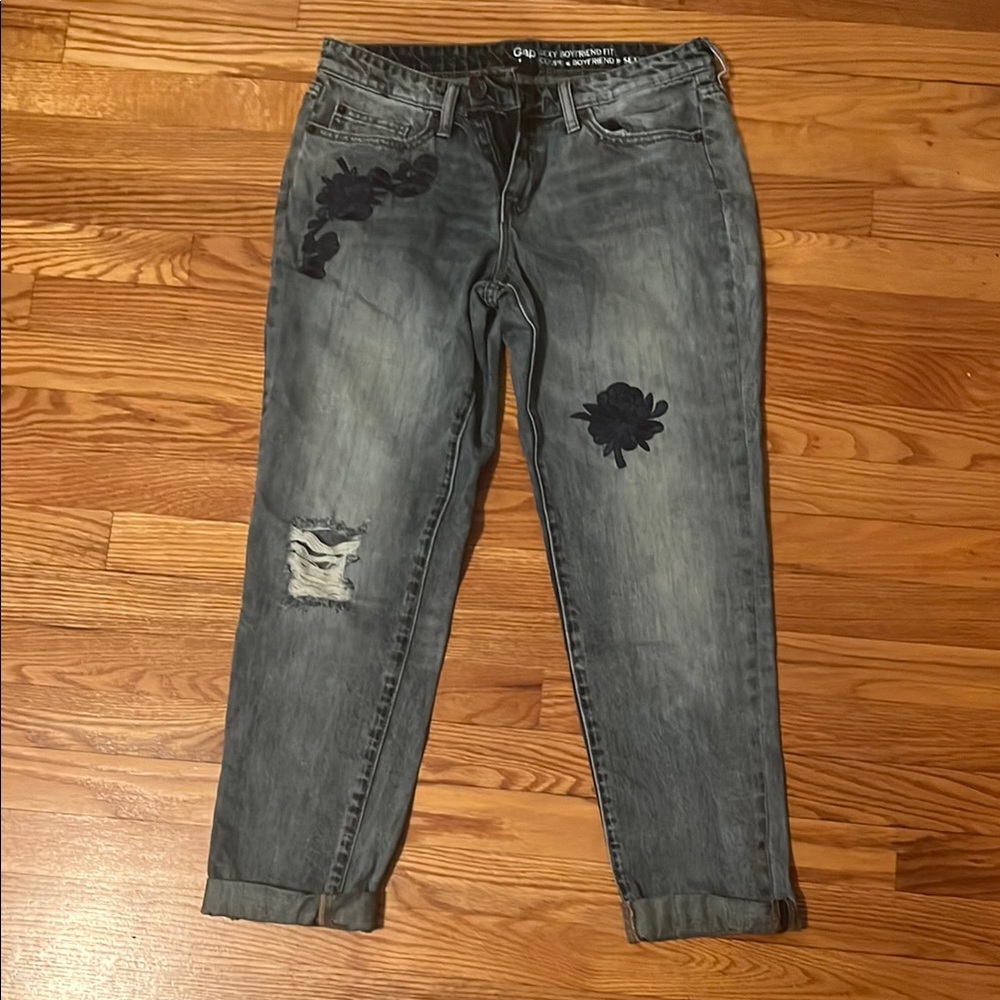 GAP Patchwork Boyfriend Jeans